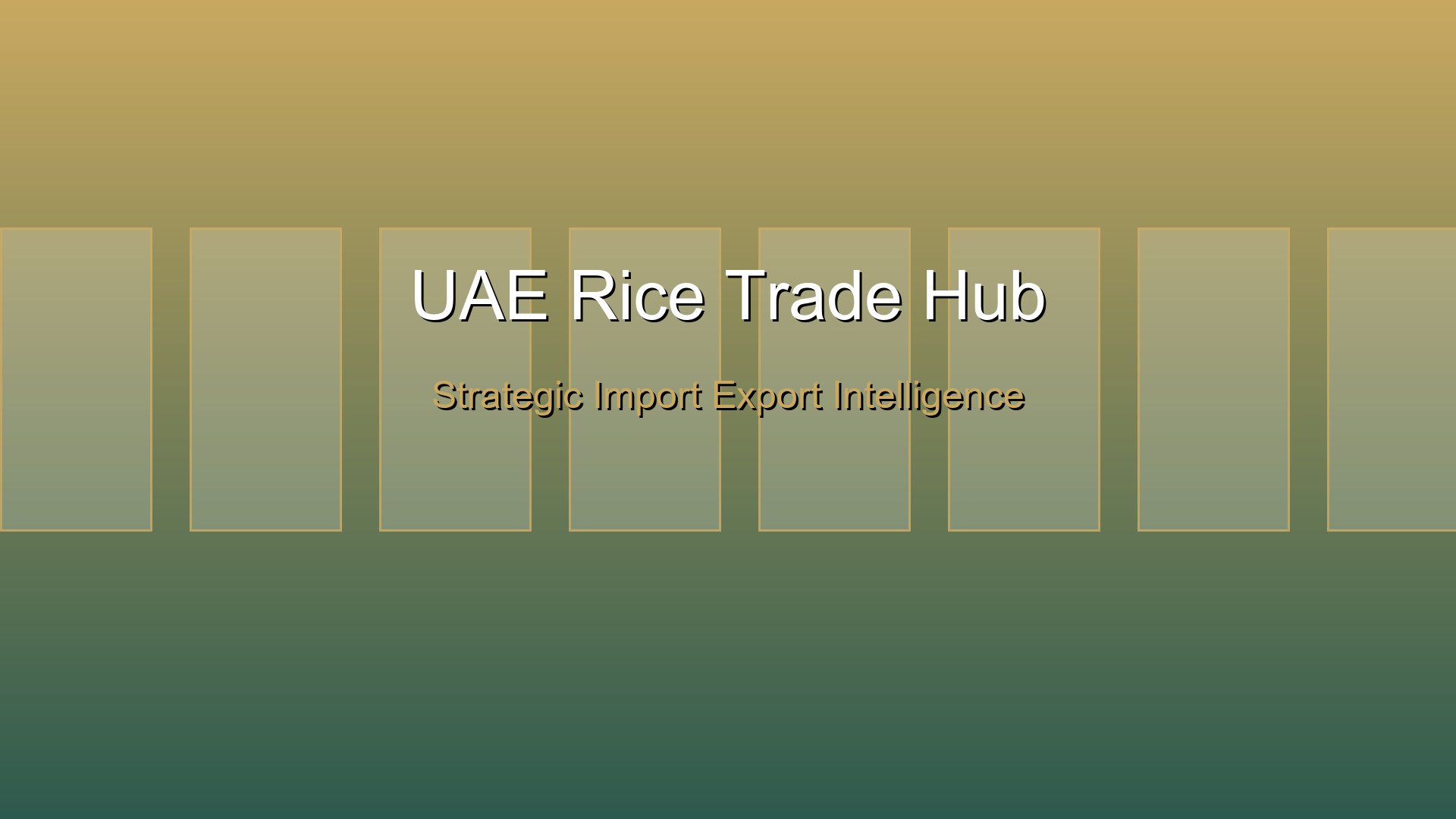 UAE Rice Market